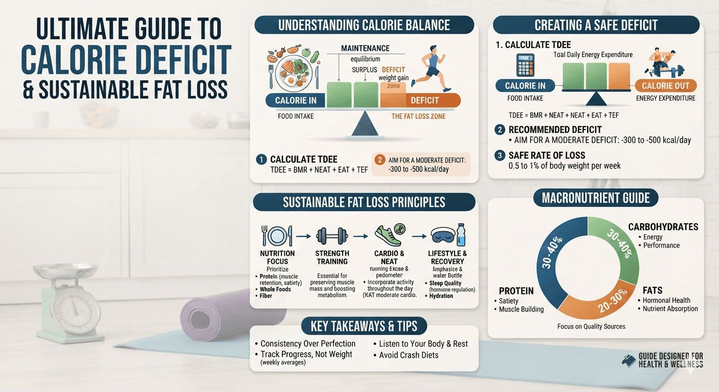 The Ultimate Guide to Calorie Deficit & Sustainable Fat Loss